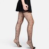 Anna-Kaci Sheer Heart Pattern Tights with Delicate Allover Embroidery - One Size Fits Most, Red Heart - 2 of 4