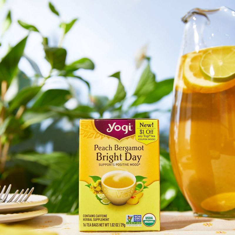 Yogi Tea Peach Bergamot Bright Day Tea - 16ct/1.02oz, 6 of 9