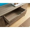 PAGED Two Drawer TV Stand Modern Entertainment Console with Aluminum Metal Bar Handles and Divided Shelf, TV Console for Living Room - 4 of 4