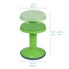 ECR4Kids Sitwell Wobble Stool with Cushion, Adjustable Height, 1 - 2 of 4