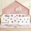 Floor Bed with Heightened Safety Guardrails and Door, Solid Wood Bedframe with Rails for Girls - 2 of 4