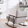 Vynxaria Modern Accent Chair Arm Chair Living Room Rocking Chair Metal Frame - 4 of 4