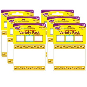 TREND I ♥ Metal™ Embossed Terrific Labels™ Variety Pack, 36 Per Pack, 6 Packs - 1 of 2