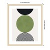 Amanti Art Circle composition 11 by Vitor Costa Wood Framed Wall Art Print - 3 of 4