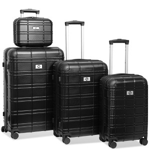 Luggage Set 4 Piece Suitcase Set 12" 20" 24" 28" Hardside Travel Luggage Sets With Spinner Wheel TSA Lock - 1 of 4