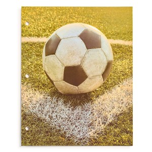 Lena + Liam 2 Pocket Paper Folders Soccer Ball on Turf : Target