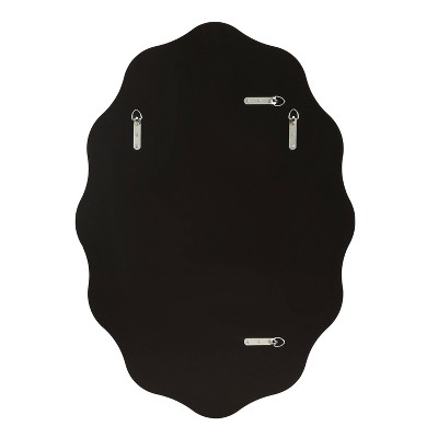 Viona Oval Gold Scalloped Wall Mirror