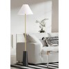 Possini Euro Design Bamba Modern 61 3/4" Tall Standing Floor Lamp Skinny Gold Black Metal Brass Finish Living Room Bedroom House Reading Office - 2 of 4