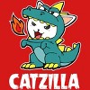 Girl's Design By Humans Catzilla Halloween Costume Dragon Monster Kitten Cats Lover By lenxeemyeu T-Shirt - 2 of 4