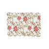 C&F Home 13" x 19" Eve Floral Christmas Flower Cotton Quilted Machine Washable Scallop Edge Placemats, Set of 6 - 3 of 4