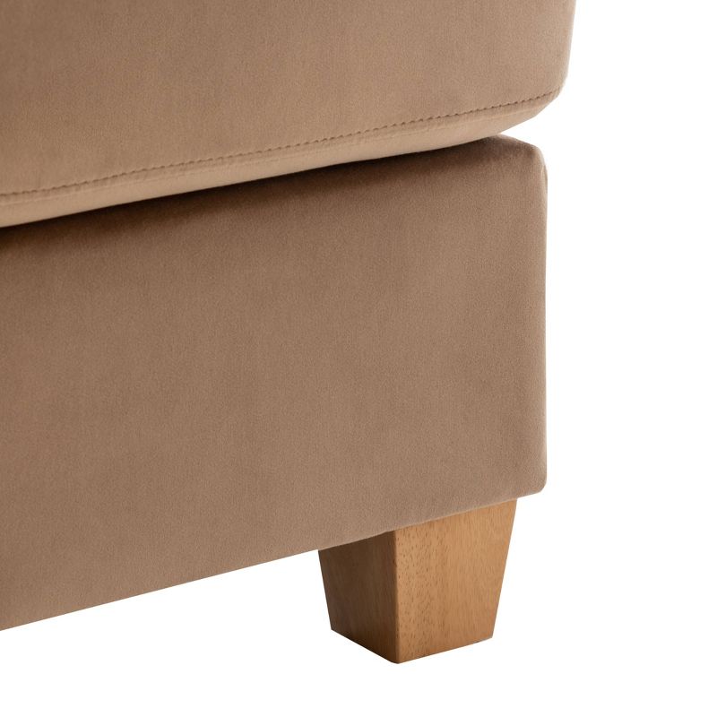 40" Rectangle Ottoman with Pillowtop and Exposed Stitching - WOVENBYRD, 5 of 15