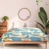 Deny Designs King Showmemars Festive Birds Blue Comforter and Pillow Sham Cream - 3 of 4