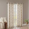 Sereno Fretwork Print Grommet Top Window Curtain Panel: Madison Park, Light Filtering, Geometric, 63"x50", Indoor Use - 2 of 4