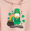Women's - Garfield - Rainbow Shamrocks Cropped Graphic Hoodie - 2 of 3