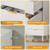 3 Drawer Dresser for Bedroom, Modern Nightstand, Chest of Drawers with Deep Drawers, Wooden Dresser, Side Table for Living Room, Hallway - 4 of 4