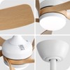 Sofucor 52 Inch Ceiling Fans with Lights and Remote 6-Speed 3 CCT 3-Timer Low Profile High CFM Ceiling Fan Noiseless for Living Room Bedroom Patio - 4 of 4