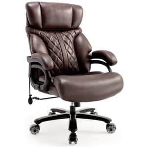 Executive Office Chair Modern with Lumbar Support and 600LBS Capacity for Home Office 24in Wide Seat - 3irtyhousy - 1 of 4