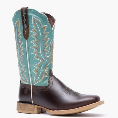 Women's Durango® Lady Rebel Pro™ Women’s Bay Brown Artic Blue Western Boot