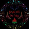 Men's Design By Humans Christmas Jingle All The Way Snowflake Circle By famenxt Tank Top - 2 of 4