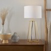 24" Modern Geometric Metal Table Lamp - Nourison - image 4 of 4