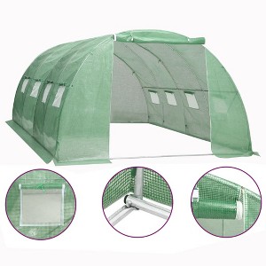 vidaXL Greenhouse 172.2 ft 13.1 ft.x13.1 ft.x6.6 ft. - 1 of 4