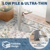 Floral Washable Rugs for Living Room Bedroom Soft Non-Slip Low Pile Print Area Rug Botanical Foldable Accent Rugs - 4 of 4