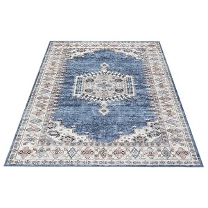 100% Polyester 350g Plush Weight Washed Folded Carpet with Reversible TPR Backing,Style Belaenica - 1 of 4