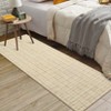 Washable Area Rugs, Modern Plaid Printed Indoor Floor Carpet with Non-Slip Backing, Contemporary Accent Carpet, Stain-Resistant Soft Low Pile Rugs - 3 of 4