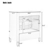 30 Inch Multi-functional Storage Space Bathroom Storage Cabinet with Door Shelf-Christopher Knight Home - 4 of 4
