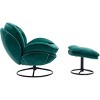 Streamdale Accent chair TV Chair Living room Chair with Ottoman-GREEN - 3 of 4