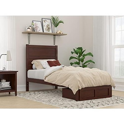 AFI Furnishings NoHo Platform Bed TXL with Foot Drawer AW