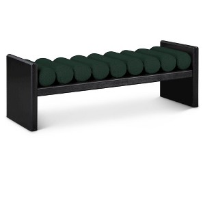 Meridian Furniture,Waverly Boucle Fabric Bench - 1 of 4