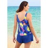 Swim 365 Women's Plus Size 2-Piece Blouson Swim Set - 3 of 4