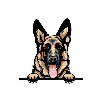 TruAIR German Shepherd Waterproof Car Sticker