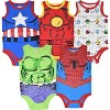 Marvel Avengers Baby 5 Pack Cosplay Bodysuits - 2 of 4