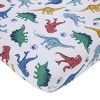 Universal Jurassic World Wild and Free Blue, Green, and Yellow 2 Piece Toddler Sheet Set - Fitted Bottom Sheet and Reversible Pillowcase - 2 of 4