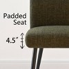 5-Piece Modern Dining Set,47" Rectangular Dining Table Wood Top with Upholstered Linen Dining Chairs for Dining Room, Living Room-Tanpinhause - 4 of 4