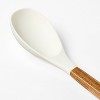 Acacia Wood/Silicone Spoon Cream - Figmint™ - 3 of 3