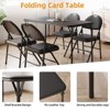 5-Piece Card Table Set,Folding Card Table and Chair Set of 5 Portable with Padded Tabletop - 4 of 4