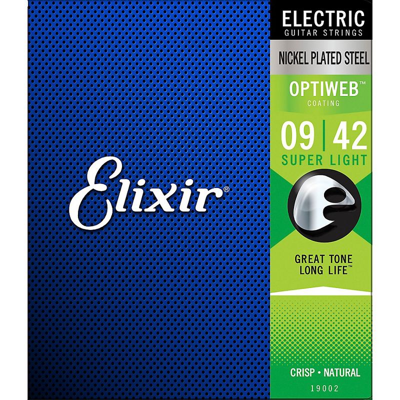 Elixir 2-Pack Light OPTIWEB Electric Guitar Strings and Light 80/20 Bronze POLYWEB Acoustic Guitar Strings Bundle, 3 of 7