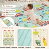 Safstar Large Baby Playpen w/Mat, Basketball Hoop, Soccer Nets, Pull Rings & Ocean Balls, Baby Activity Center with Zippered Doors - 4 of 4