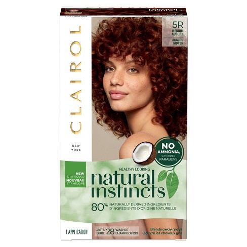 Natural Instincts Clairol Non Permanent Hair Color 5r Medium Auburn Cinnaberry 1 Kit