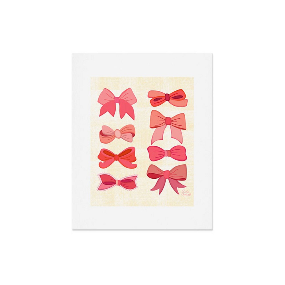 Photos - Other Decoration Deny Designs 16"x20" Carrie Cantwell Vintage Pink Bows Art Print