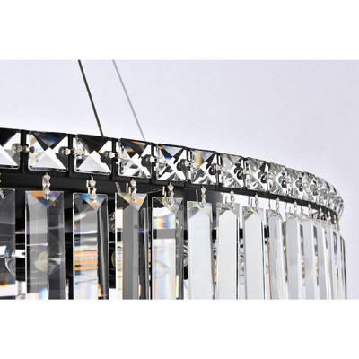 Maxime Black and Clear Crystal 18-Light Chandelier
