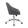 Simple Relax Leatherette Upholstered Office Chair with 5 Casters - 3 of 4