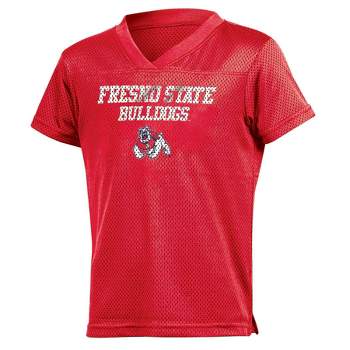 NCAA Fresno State Bulldogs Girls' Mesh T-Shirt Jersey