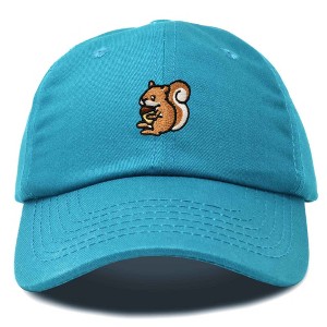 Dalix Squirrel Embroidered Cotton Dad Hat Casual Adjustable Baseball Cap for Nature and Animal Lovers Womens - 1 of 4