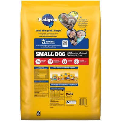 Pedigree Grilled Steak and Vegetable Flavor Small Dog Dry Food - 14 lbs