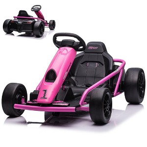 Jojoka Go Kart Electric Drift Kart Car, 24V Outdoor Ride on Toy, Fast 2×300W Motor, 8 MPH High Speed Drift Car - 1 of 4