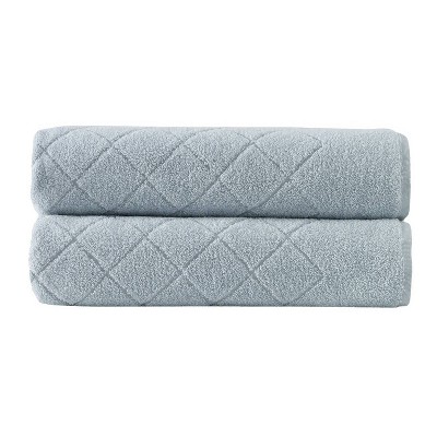 2pc Gracious Turkish Cotton Bath Towel Set Green - Enchante Home